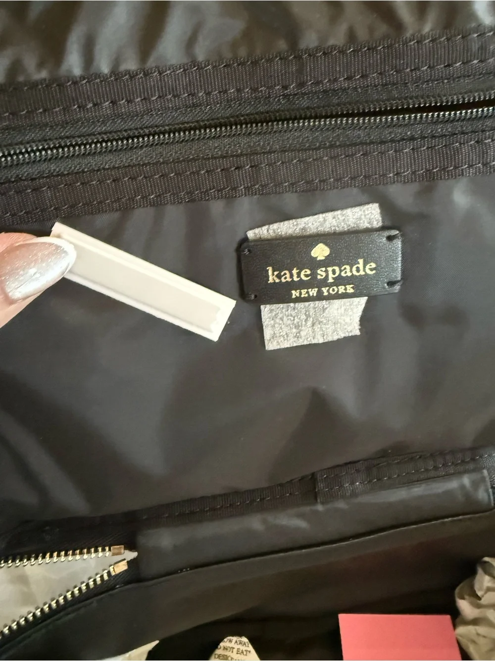 kate spade New Leopard Print Cosmetic Train Case - Black & Gold